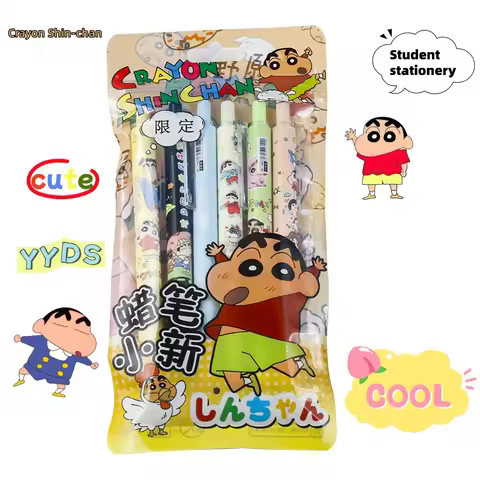 Crayon Shin-chan Gel Pen Anime Peripheral Creative 0.5mm High-value Kawaii Student Exam Quick-drying