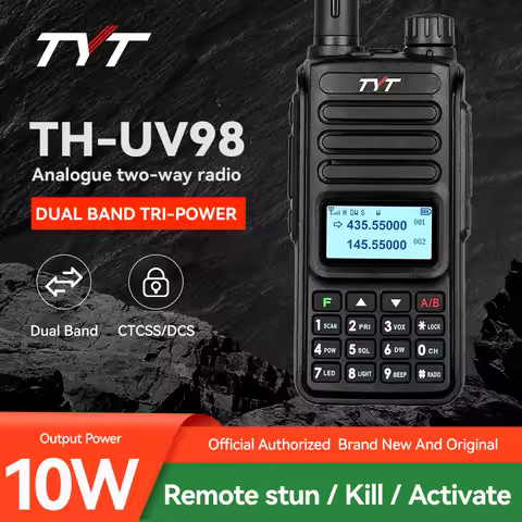 TYT TH-UV98 Dual Band Walkie Talkie TH UV98 VHF UHF Portable Two Way Radio Handheld Transceiver