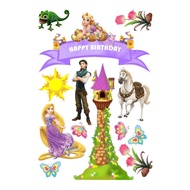 RAPUNZEL TANGLED Cake TOPPER Custom Name/ Children's Birthday Cake Decoration