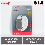 888 Mega Pro New Disc Brake Pads (Rear) Tiger/ CB150R/ CRF 150/ | Discpad | BLE Motor Hub