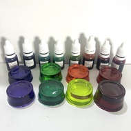 PAKET 8 Warna  PIGMEN RESIN TRANSPARAN Pewarna Resin Transparant Kualitas Bagus Oil Based 10gr  Warna Warni Jelly Pigment Recine Oilbased Basis Minyak Biang Warna Transparant Oilbase Cat Minyak Lukis Akrilik Lilin Slime Pekat Solid