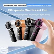 COOLGO FAN Instant Cooling Mini Turbo Hand Fan | 199 Adjustable Speeds 199 Kelajuan Boleh Dilaras