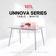 【READY STOCK & BEST PRICE】WIL FURNITURE ENT: UNNOVA Dining Set Meja Makan Murah Meja Makan Dining Ch