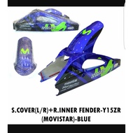 Y15ZR Swing Arm Cover Movistar Rear Fender Carbon