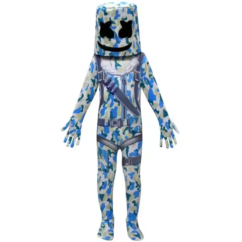 New Halloween Cosplay Costume DJ guerrilla warfare Costumes Jumpsuits Kids Clown Clothes Christmas P