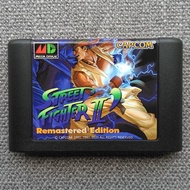 Sega MD Card < Street Fighter 2 Reset Edition > 30th Anniversary Edition Picture Sound Effect Enhanc