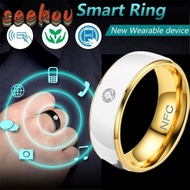 SEEKOV NFC Smart Ring, Wearable Connect Stainless Steel Finger Digital Ring, Intelligent Waterproof 