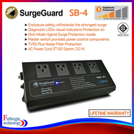 SurgeGuard SB-4 (Hybrid Surge Protector) ปลั๊กกรองไฟ ตัดไฟเกิน ลดทอนไฟกระชากและลดทอนสัญญาณรบกวน รับป