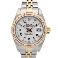 【二手】ROLEXDatejust 10 鑽腕錶，序號 96，69173G WH/RO/QP，18K 黃金，不鏽鋼，女錶。