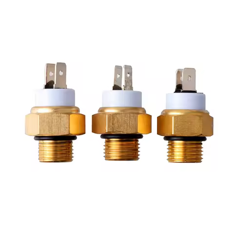 Motorcycle Electric Radiator Coolant Fan Water Temperature Thermostat Switch M16*1.5MM Temp Sensor 6