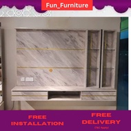 𝗙𝗥𝗘𝗘 𝗜𝗡𝗦𝗧𝗔𝗟𝗟-Modern TV cabinet/7ft/Wall TV Cabinet/Free Installation