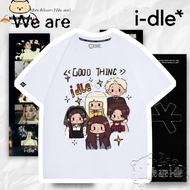 I-dle Tshirt I-DLE (G)I-DLE Cartoon Style Good Thing Tshirt I-dle (아이들) 8th Mini Album [We Are] Tshi