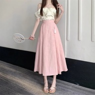 New Chinese Style Chinese Style Jacquard Skirt Small People Can Wear Elastic Waist Temperament Slimm