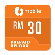 U Mobile Postpaid/Prepaid  Rm30 (Direct Top up)