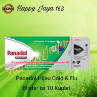 HIJAU Panadol Green Cold Flu Strip contains 10 Caplets