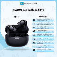 Xiaomi Redmi Buds 5 Pro Bluetooth Earbuds | Intelligent Noise Reduction Technology | LDAC Hi-Res Aud