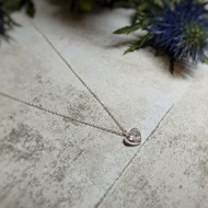 925純銀 海洋之心 愛心項鍊  天然鋯石