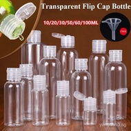 YH1481pc 10/20/30/50/60/100ml Plastic Flip Cap Bottles Empty Vail for Travel Container Cosmetics Lotion PET Plastic Bottle