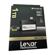 Lexar SL400 Professional Go Portable SSD 1TB (Black) LSL400X001T, USB-C 3.2 Gen 2