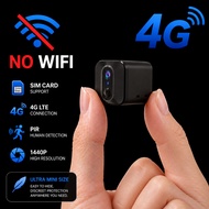 P2H-4G Mini No WiFi 4G LTE Security Camera SIM Card Outdoor Camera CCTV Ranch Camping Remote Monitor