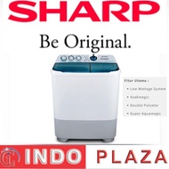 MESIN CUCI 2 TABUNG 9 KG / 9KG SHARP AQUAMAGIC T96CL