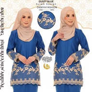 Baju Kurung Danya Sulam Crepe Set Wanita Fesyen Muslimah Cantik & Selesa.