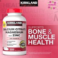 Viên uống chắc khỏe xương khớp Kirkland Calcium Citrate magnesium and zinc 500 viên