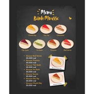 Formex tabletop Menu (format 5 mm) hard A5, A4, A3 beautiful and cheap.