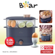 Bear Egg Steamer, Food Steamer 2.0L Multi function 2 Tier Food Steamer (ZDQ-B06G1)
