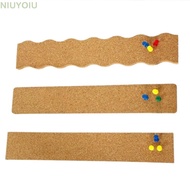 NIUYOIU Self Adhesive Cork Board, Cork Material Frameless Pushpin Cork Board, Durable Self Adhesive 