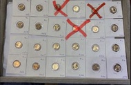 1977年香港五仙硬幣（A1979 A1978 A1977 A1976 A1975 A1974 A2008 A2007 A2006 A2005 A2004 A2003 A2002 A2001 A200