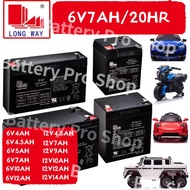 Children s electric car battery Longwei brand 6v7ah battery LONG WAY 3FM7 genuine