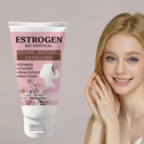 Women's Estrogen Mood Cream—Ginseng, Centella Asiatica, Rose—Moisturizes Skin, Nourishes Body and Mi