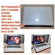 HP 15 Notebook PC CPU: i7-2630QM