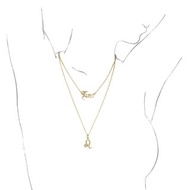 獅子座星座雙鍊項鍊。十二星座系列。兩款配色。