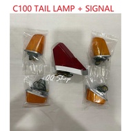 HONDA C50 / C100 FRONT REAR SIGNAL + TAIL LAMP SET