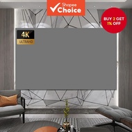 16:9 Foldable Anti-Light Grey Reflective Cloth Projector Screen for Home Party Movies