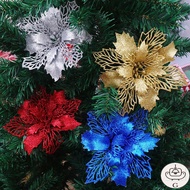 GS 5PCS/Set ChristmasExquisite Party Atmosphere Ornaments / Xmas Glitter Big Head Roses Children Gif