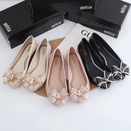 New solid color bowknot soft bottom jelly women's shoes, fragrant shoes