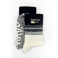 Balanced Studio | "Croissant Day" Pilates Socks, Anti-slip Socks, Grip Socks Female, Male, Unisex