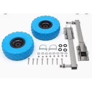 Stainless Steel Boat Transom Launching Wheel Dolly For Inflatable Boat