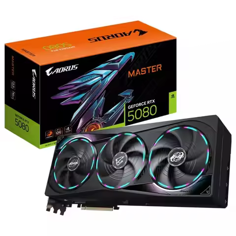 Gigabyte AORUS GeForce RTX 5080 MASTER 16G GV-N5080AORUS M-16GD video card GDDR7