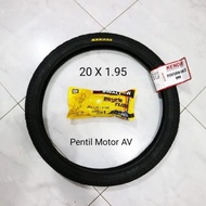 Saving PACKAGE OF BIKE TIRES 20 X 1.95 KENDA PLUS AV MOTORCYCLE VALVE INNER TIRES FOR MINION FOLDING