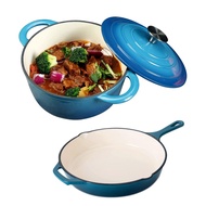 Enamel cast iron pot Enamel Cast Iron Dutch Oven หม้ออบขนมปังพร้อมฝาปิดตัวเอง หม้ออบพื้นผิวเคลือบด้ว