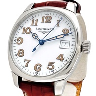 LONGINESL2.198.4 Spirit 系列腕錶，不鏽鋼/皮革錶帶，石英機芯，白色錶盤/ブラウン皮革錶帶，女士款 [二手]