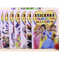 (SG seller) kids children colouring sticker book stickers goodie bag gift children day party