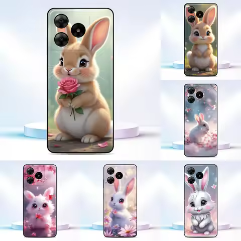 Rabbit Bunny Phone Case For ASUS Zenfone 10 9 8 Flip 5z ROG Phone 2 3 5 5s 6 7 Pro ZS630KL ZS661KS C