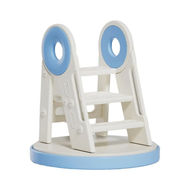 Toddler Step Stool Foldable 2-Step Stool with Handles Kids Bathroom Sink Stepping Stool Non-Slip Adj