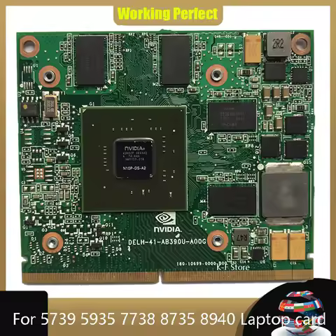 Graphics Video Card Geforce GT 240M GT240M 1GB DDR3 N10P-GS-A2 for Acer Aspire 5739 5935 7738 8735 8