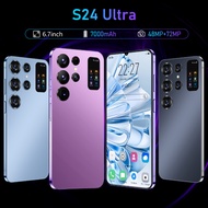 NEW S24 Ultra 4G/5G Smartphone7.0 HD Full Screen Memory 8GB+256GB Android 13 Battery7000Mah
